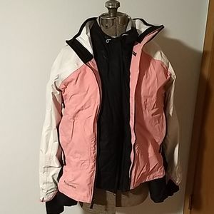 Columbia winter jacket with base layer and outer
